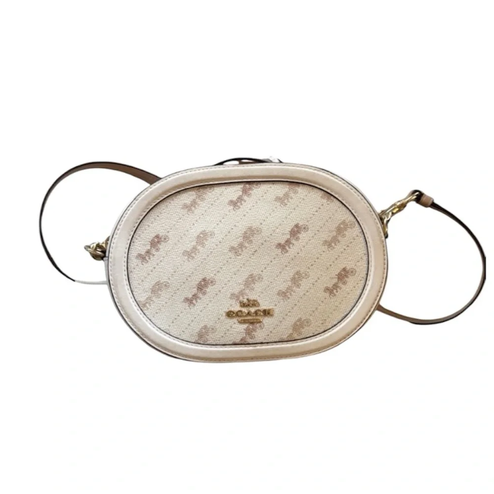 Coach Camera Bag With Horse And Carriage Dot Print (Model C4057).
